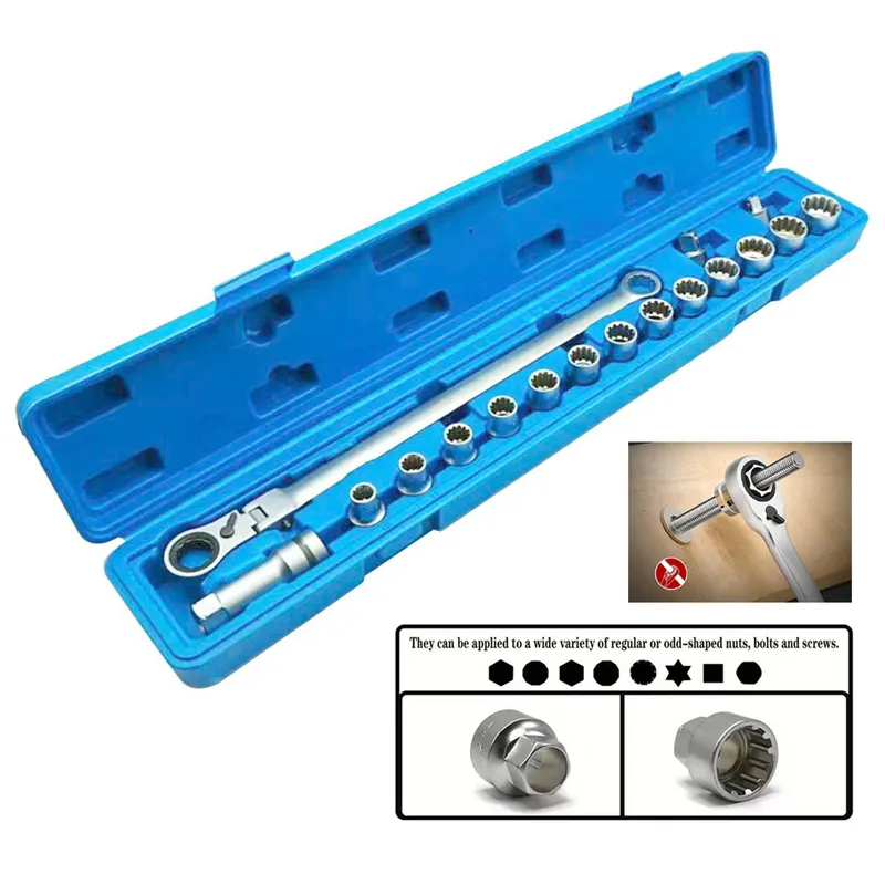 Body Jewelry Removal Tool - Zestaw 17-częściowy do piercingu z grzechotką,