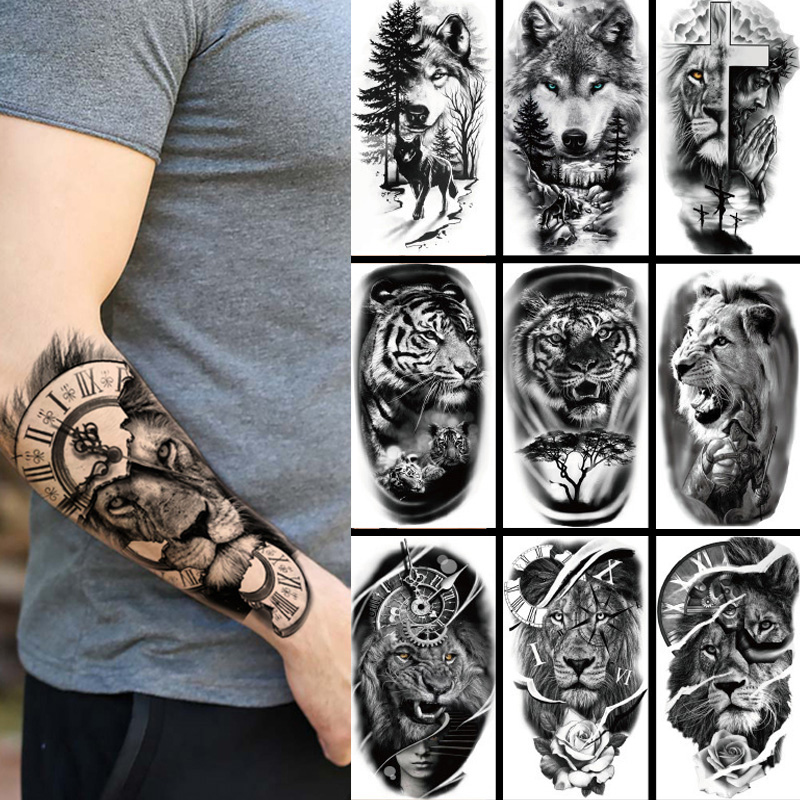 Body Jewelry Waterproof - Wodoodporna tymczasowa naklejka tatuaż las duży