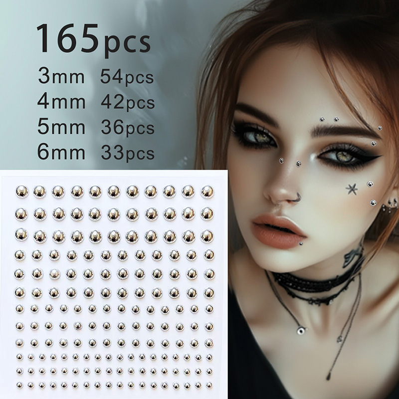 Body Jewelry Diamond - 3D twarz oczy makijaż na imprezę