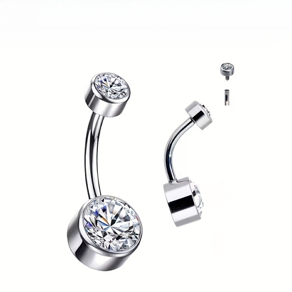 Body Jewelry For Sensitive Skin - 1 szt. Hipoalergiczny kolczyk do pępka