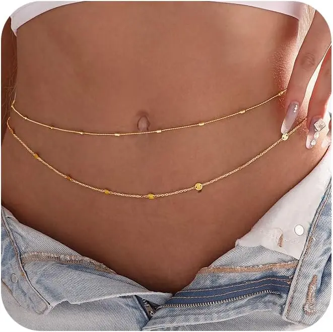 Body Jewelry Waterproof - Damski wodoodporny łańcuszek na ciało, pozłacany