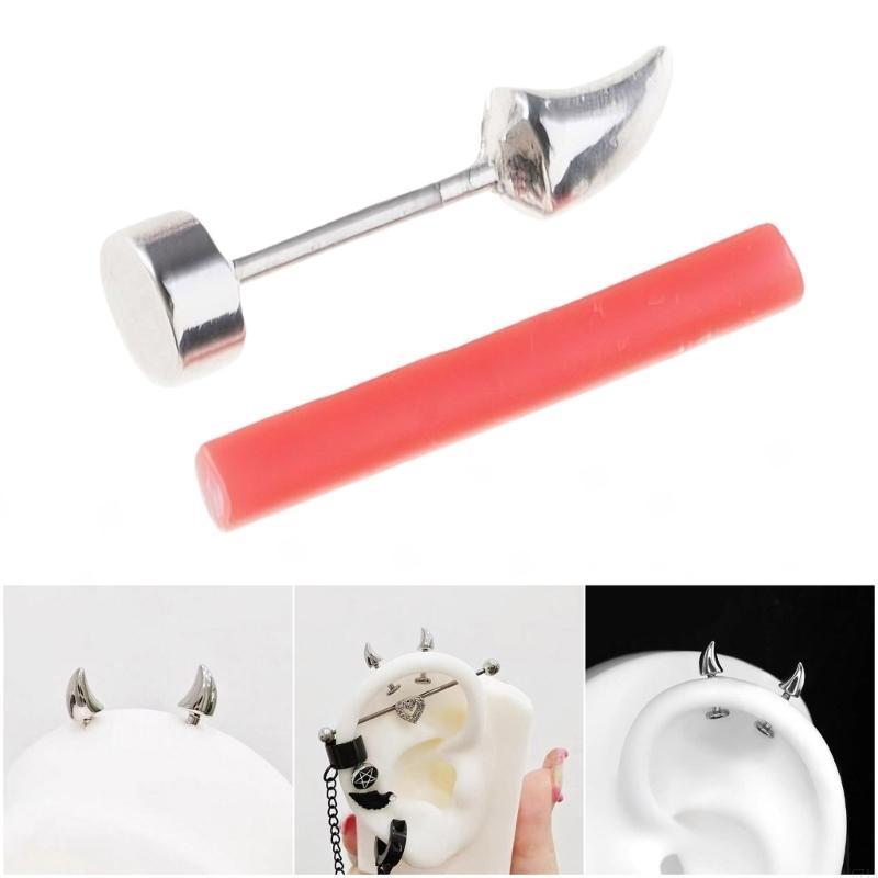 Body Jewelry For Sensitive Skin - Unikalne kolczyki w kształcie demonów ze