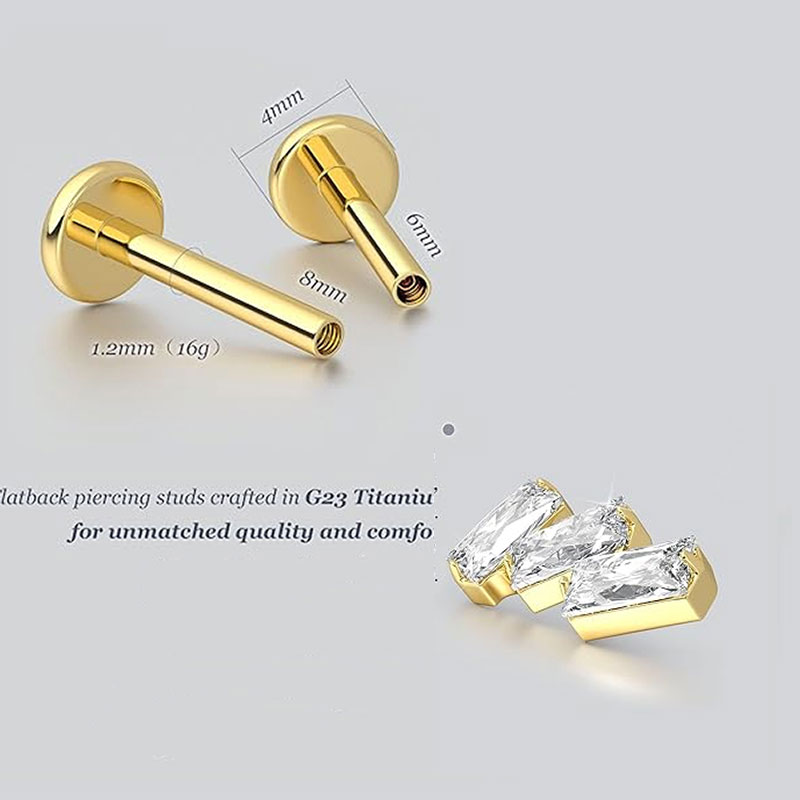2 szt. F136 G23 Tytanowy Kolcz – Body Jewelry Threadless recenzja i cena