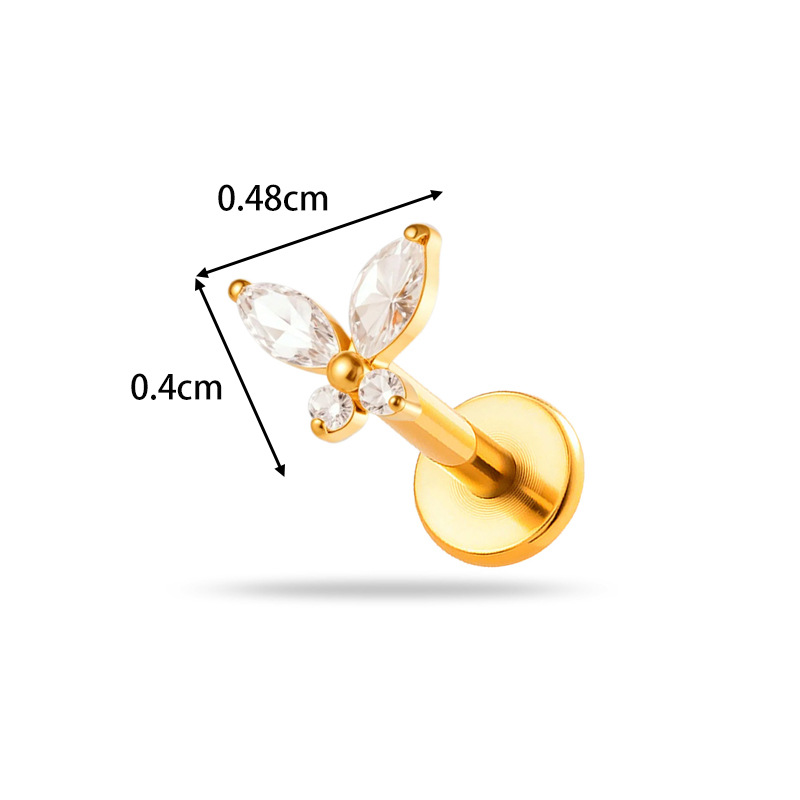 1 szt. Tytanowy kolczyk G23 16 – Body Jewelry Threadless recenzja i cena