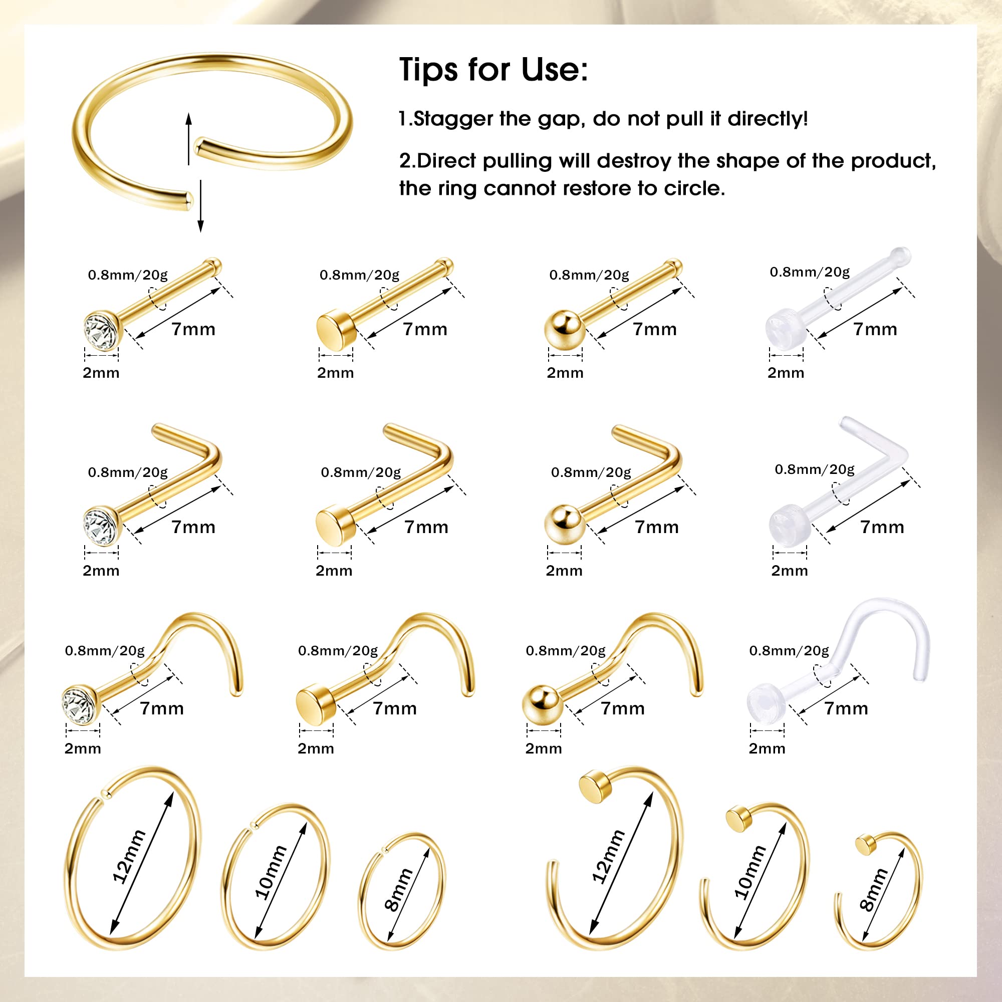 1 SZTUK/18 SZTUK Hipoalergiczn – Body Jewelry For Sensitive Skin recenzja i cena