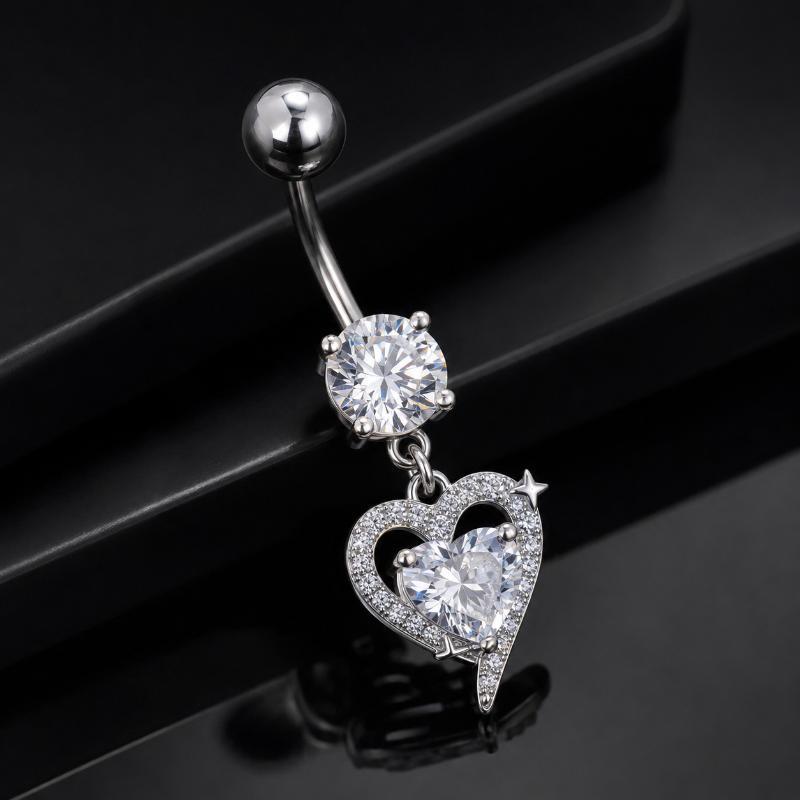 Kolczyk do pępka ze stali chir – Body Jewelry For Sensitive Skin recenzja i cena