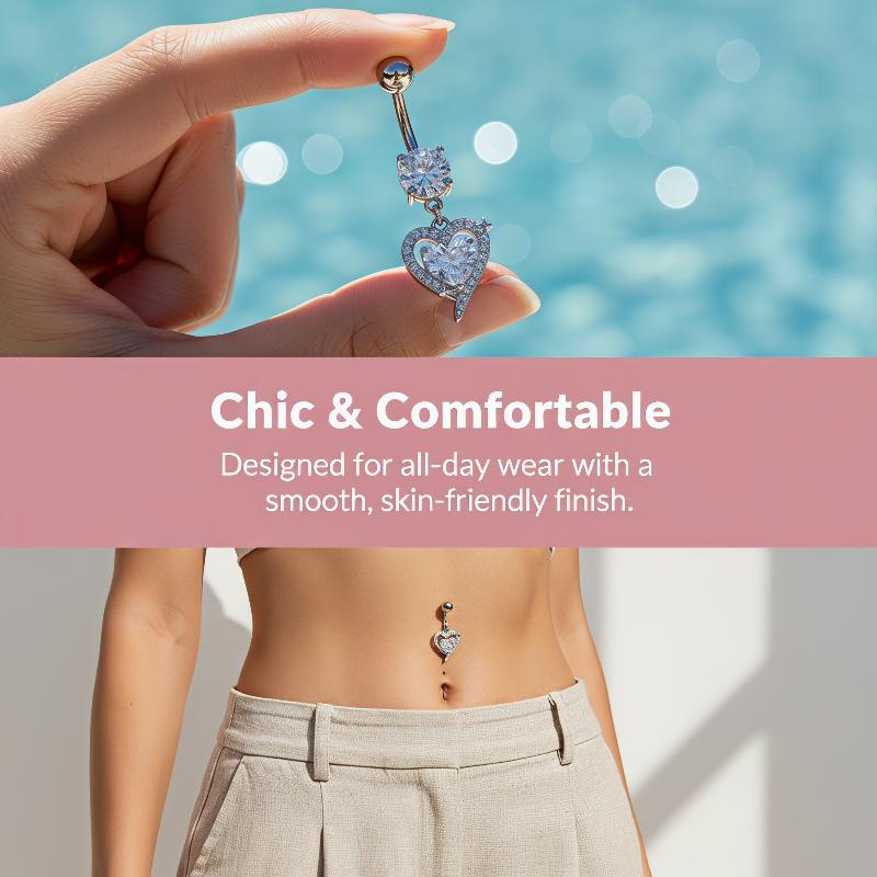 Kolczyk do pępka ze stali chir – Body Jewelry For Sensitive Skin recenzja i cena