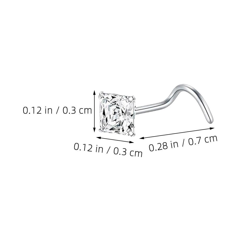 12 sztuk kolczyków do nosa, st – Body Jewelry For Sensitive Skin recenzja i cena
