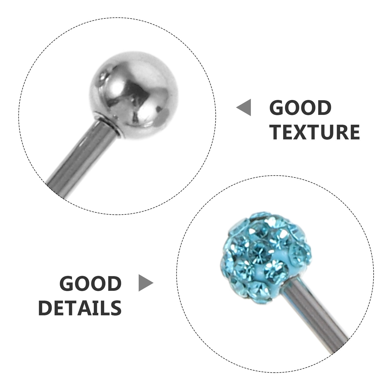 12 sztuk kolczyków do języka z – Body Jewelry For Sensitive Skin recenzja i cena