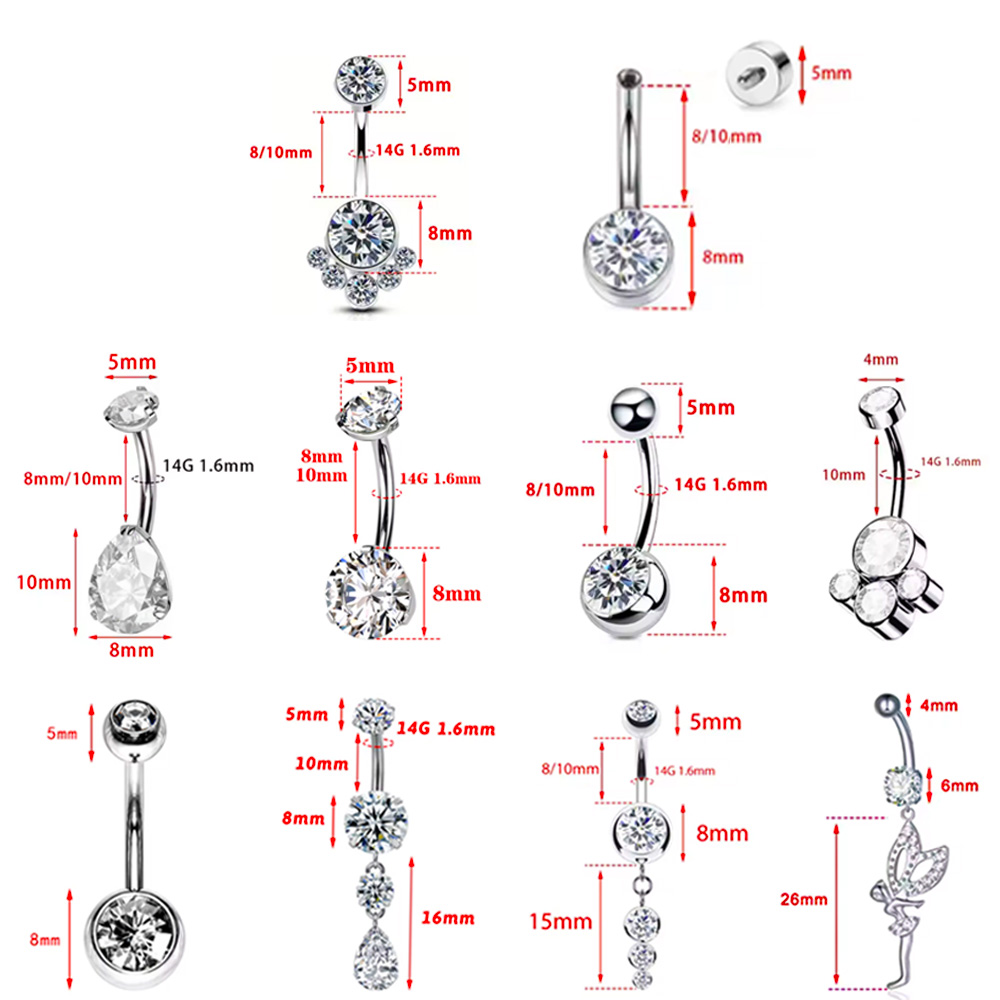 Kolczyk do pępka z tytanu ASTM – Body Jewelry For Sensitive Skin recenzja i cena