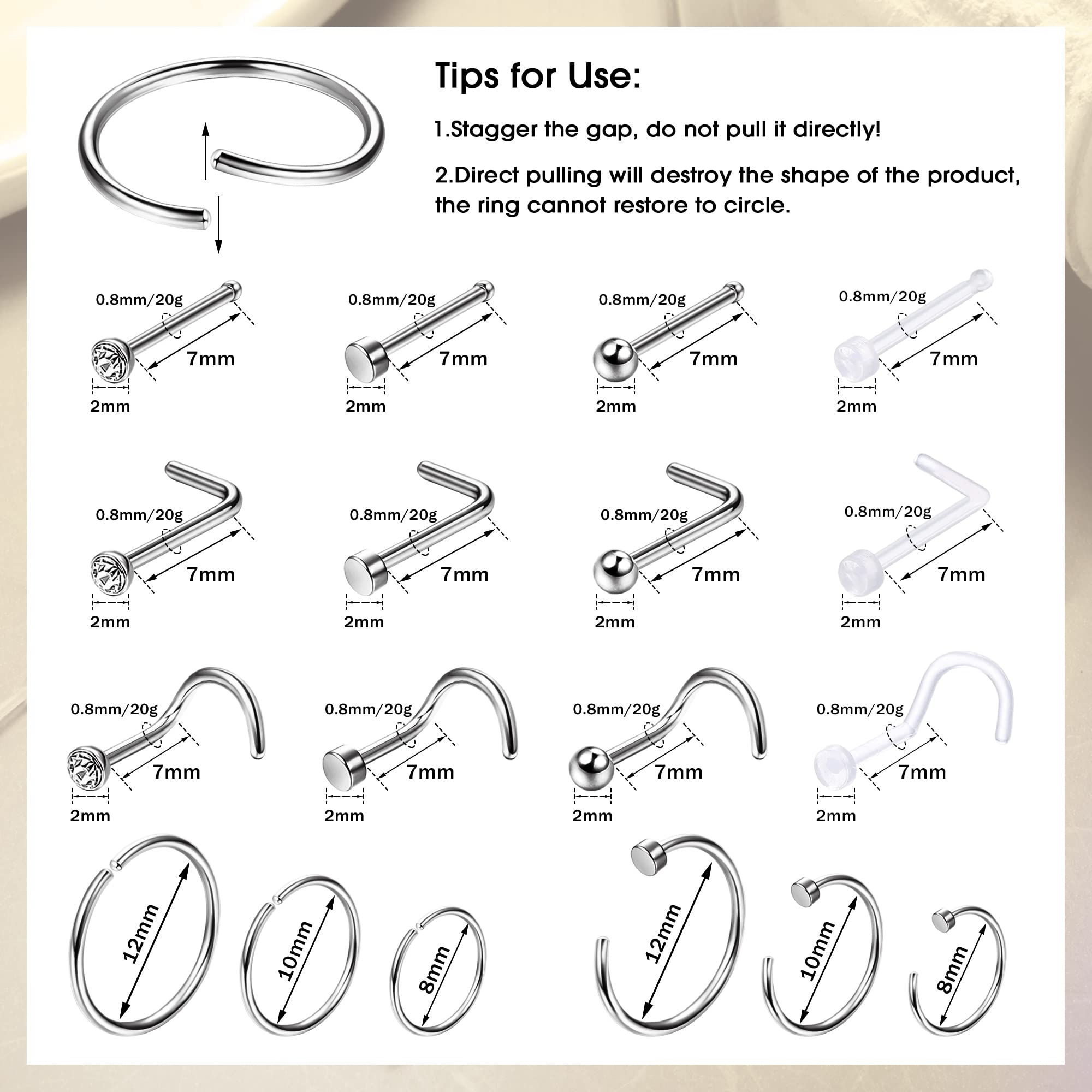 1 szt. Hipoalergiczny kolczyk  – Body Jewelry For Sensitive Skin recenzja i cena