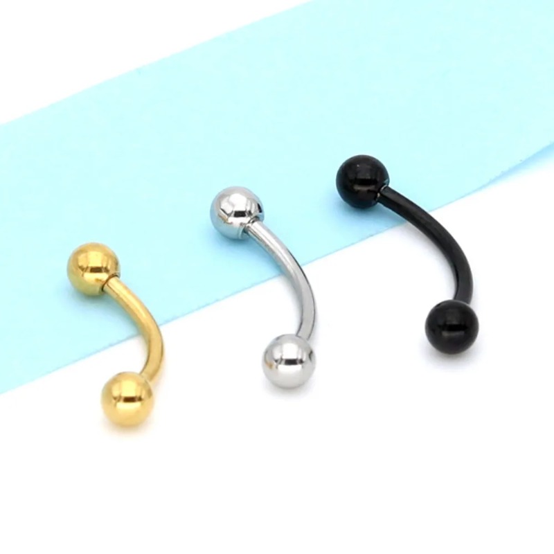 1 szt. Modny Zakrzywiony Sztan – Eyebrow Curved Barbell recenzja i cena