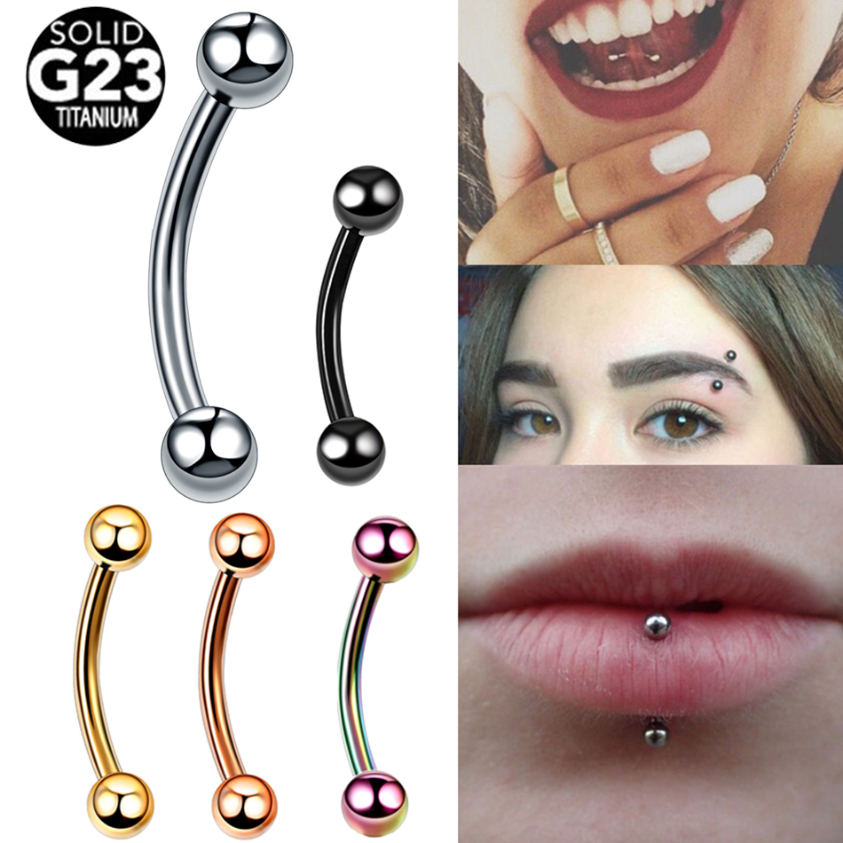 1 szt. Tytanowa Kulka do Pierc – Eyebrow Curved Barbell recenzja i cena