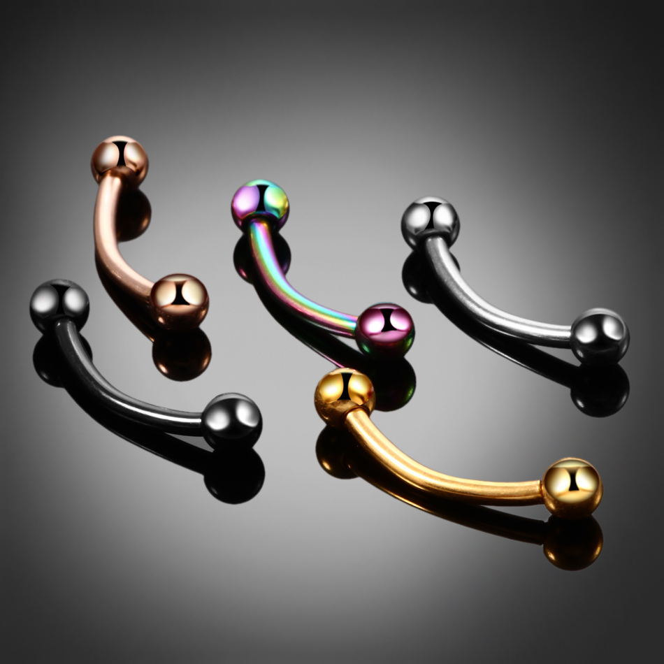 1 szt. Tytanowa Kulka do Pierc – Eyebrow Curved Barbell recenzja i cena
