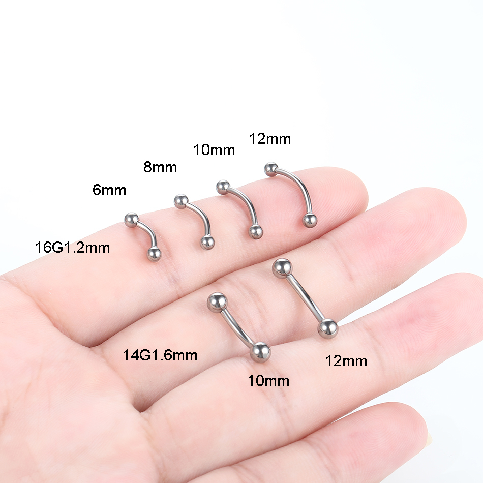 10 sztuk/partia G23 tytanowy b – Eyebrow Curved Barbell recenzja i cena