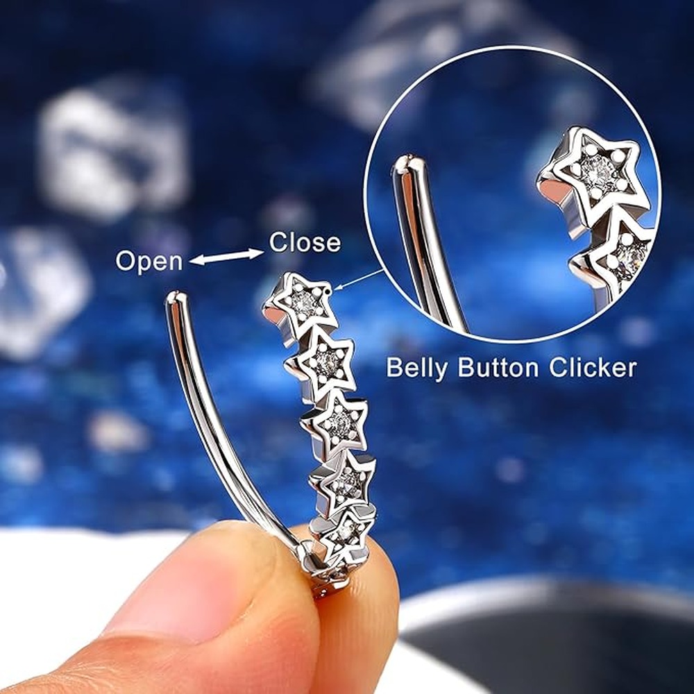 Elegancki kolczyk do pępka z z – Body Jewelry For Sensitive Skin recenzja i cena