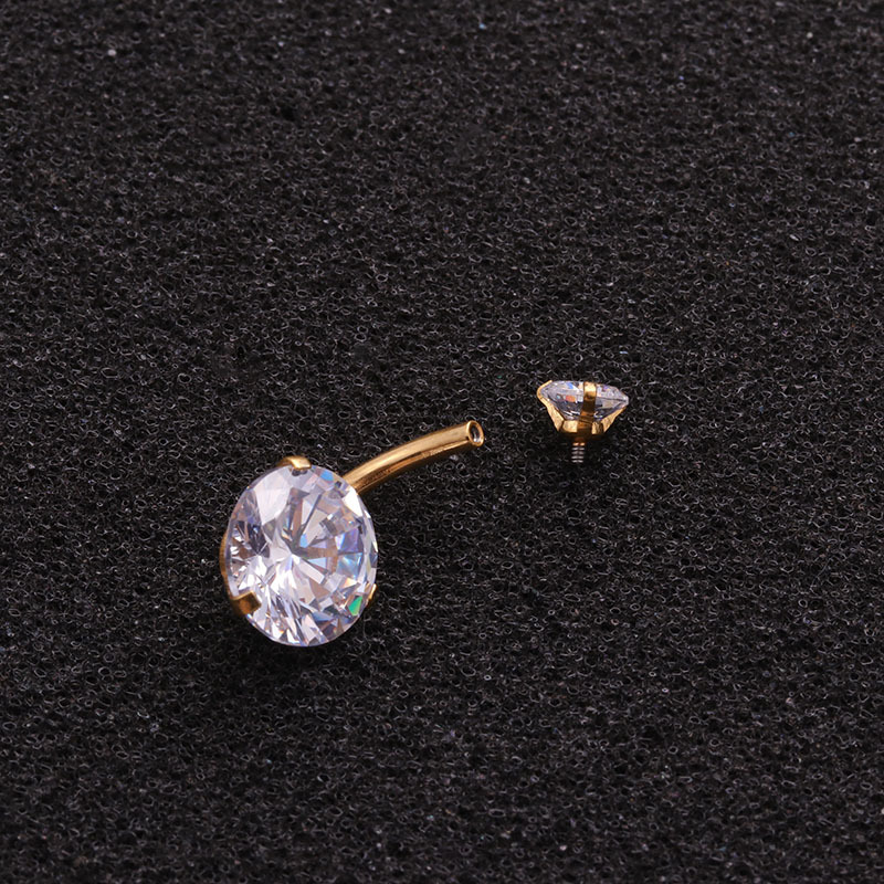 Kolczyki do pępka 14G ze stali – Body Jewelry For Sensitive Skin recenzja i cena