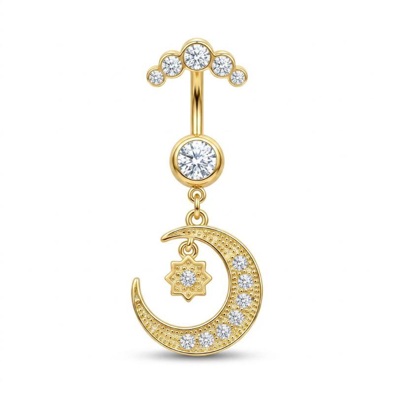 5 szt. Kolczyki do pępka ze st – Body Jewelry For Sensitive Skin recenzja i cena