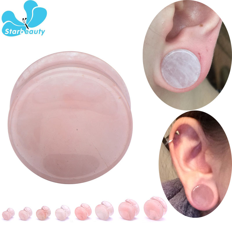 2Pc różowy kwarcowy organiczny – Body Jewelry Plus recenzja i cena