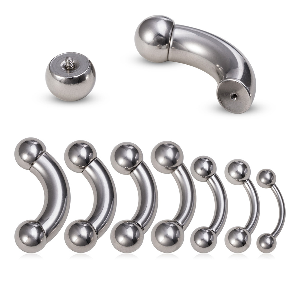 1 szt. Duży rozmiar stal chiru – Eyebrow Curved Barbell recenzja i cena