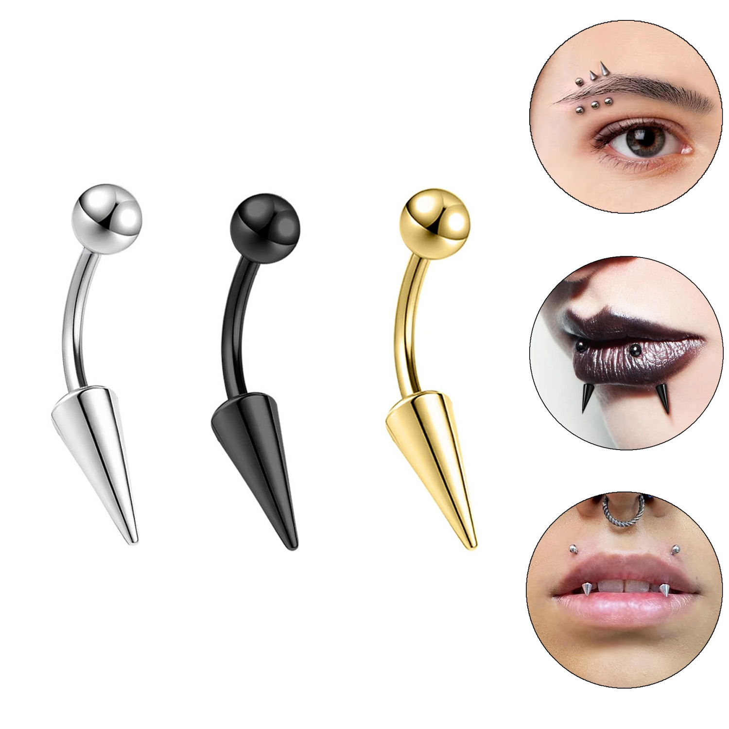 1PC 16G Long Spike Bridge Pier – Eyebrow Curved Barbell recenzja i cena