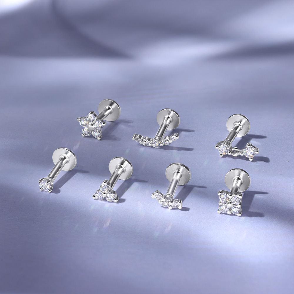 Kolczyki ROXI 925 ze srebra pr – Body Jewelry Diamond recenzja i cena