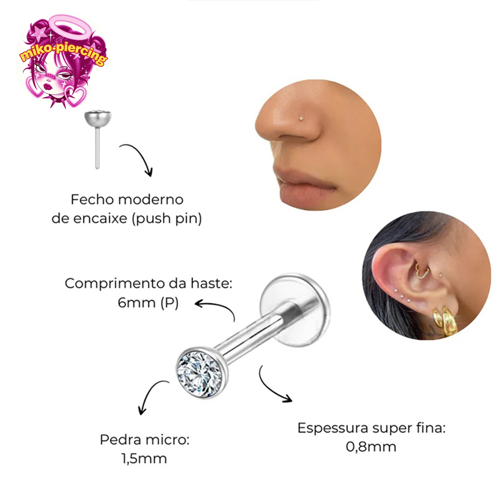 10 szt. Tytan ASTM F136 20G/18 – Body Jewelry Threadless recenzja i cena