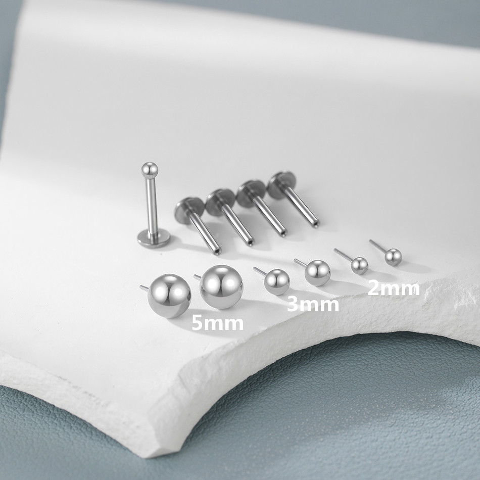 1/10szt Tytanowe kulki wciskan – Body Jewelry Threadless recenzja i cena