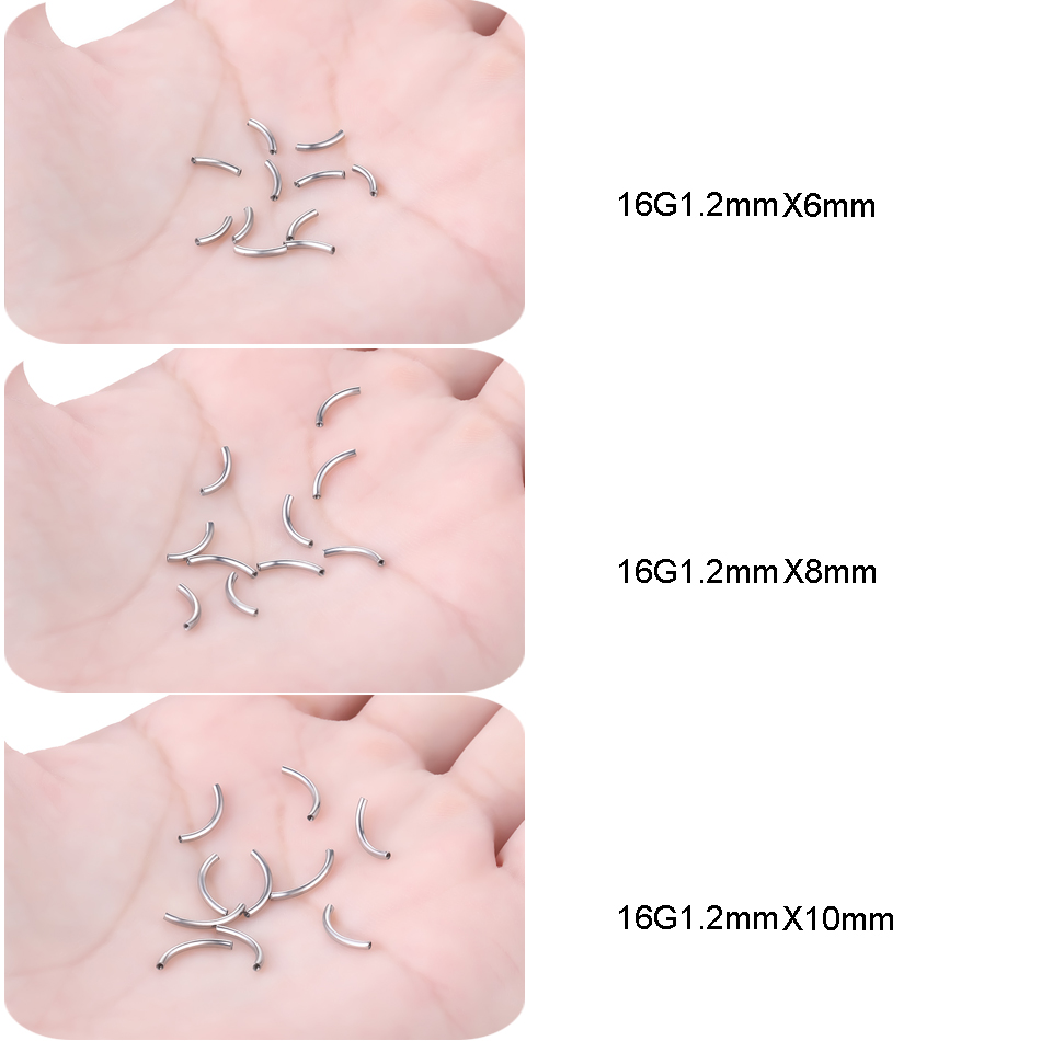 10 sztuk/zestaw G23 tytanowe w – Eyebrow Curved Barbell recenzja i cena