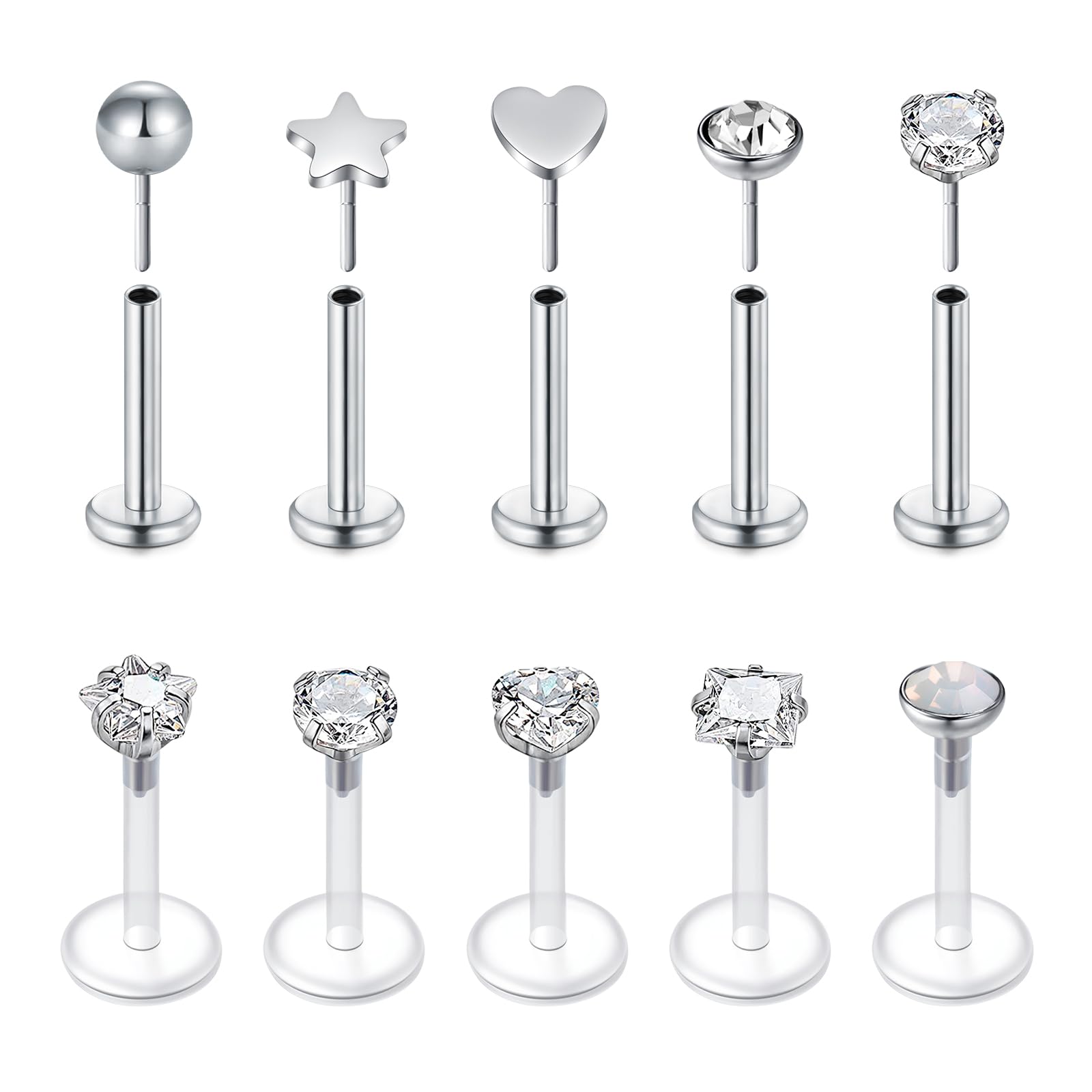 16G Push In bezgwintowe kolczy – Body Jewelry Threadless recenzja i cena
