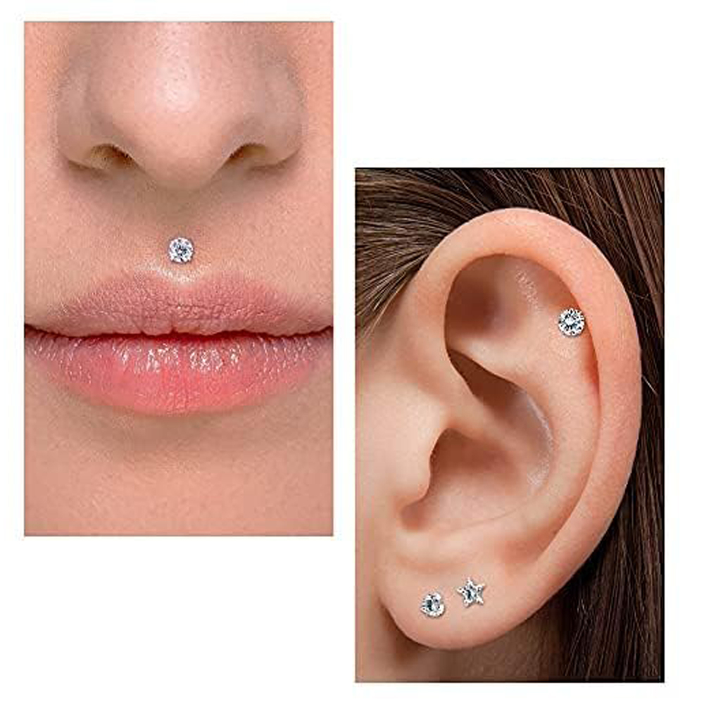 16G Push In bezgwintowe kolczy – Body Jewelry Threadless recenzja i cena