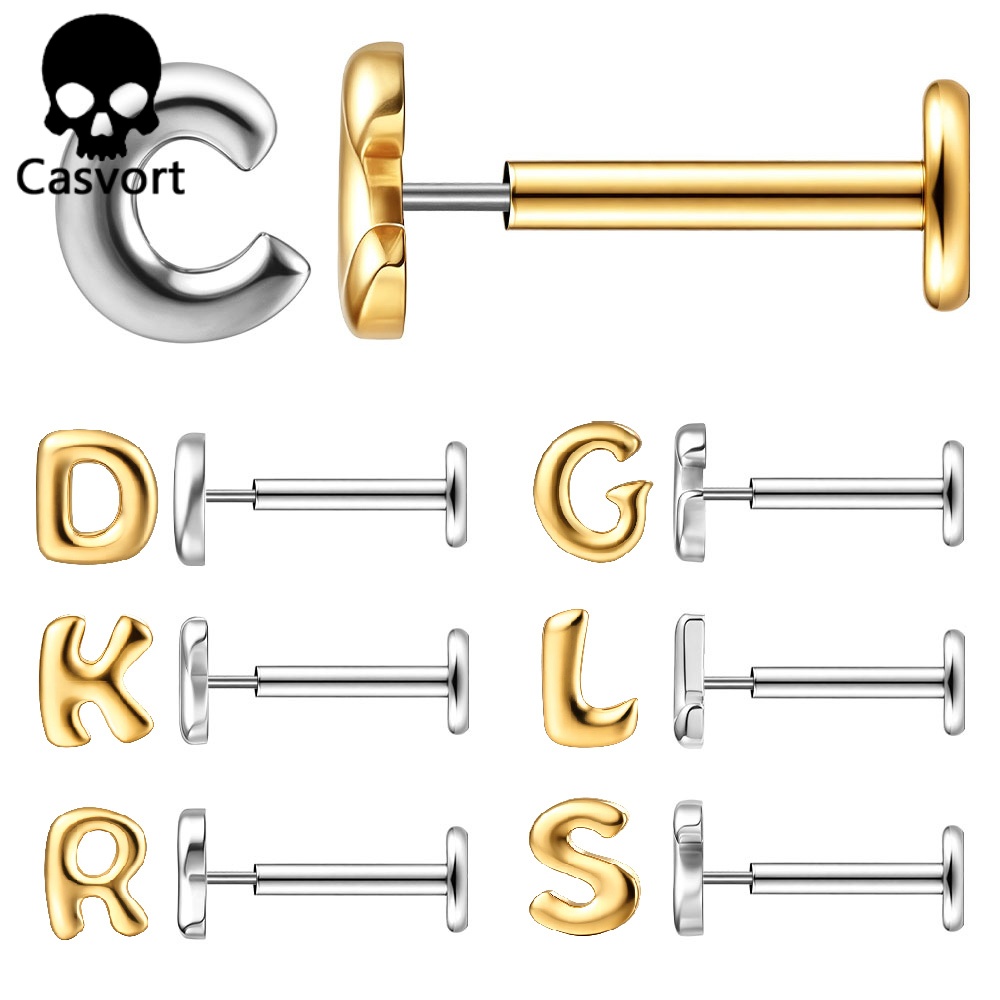 Casvort 1 szt. Tytanowe kolczy – Body Jewelry Threadless recenzja i cena